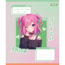 Зошит уч. "1B" 12арк.# /768119/ "Follow Anime" (25/500)