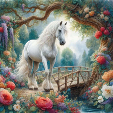 Алмазна мозаїка "Go to art" /177386/ "Казковий сад" 30*30 см