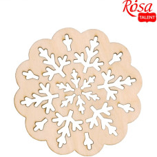 Заготовка "Rosa Talent" /448/ "Сніжинка 13" 5шт, фанера, 7,5*7,5см