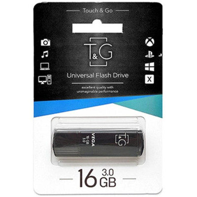 Флеш пам'ять "T&G" 16GB Vega серiя 121 чорна