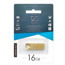 Флеш пам'ять "T&G" 16GB металева серія 117 золото