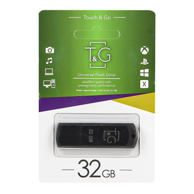 Флеш пам'ять "T&G" 32GB Classic серiя 011 чорна