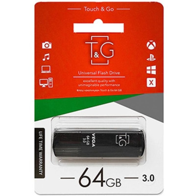 Флеш пам'ять "T&G" 64GB Vega серiя 121 чорна