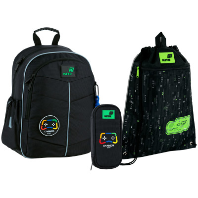 Набір "Kite" /SET_K26-771S-3/  рюкзак + пенал + сумка для взуття 771 Cyber (1/6)