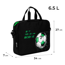 Портфель А4 на блискавці "Kite" /K26-589-2/ A4, 1 від., 589 Football (1/25)