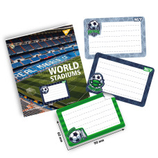 Наліпки на зошити "YES" /955541/ "Football", 8 шт/уп (1/100)