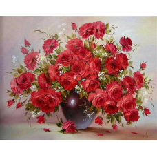Алмазна мозаїка "Go to art" /187042/  "Букет кохання" 30*40 см