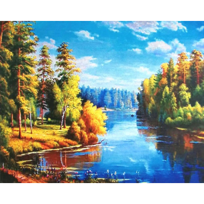 Алмазна мозаїка "Go to art" /187049/  "Літо минуло" 30*40 см