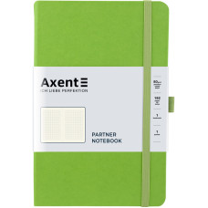 Блокнот "Axent" /8201-04-A/ Partner 125*195/96арк., кліт, салатова (1/18/36)