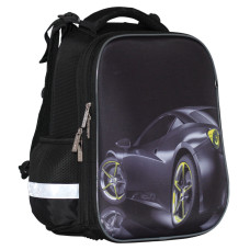 Ранець-рюкзак "CLASS" /2419C/ SchoolCase 2 відд., 39х28х21см, "Black car" (1/4)