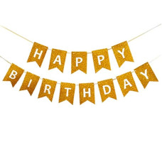 Гірлянда-розтяжка, прапорці /13022-1/ "Happy birthday" 12*16см-5м, золото (1/12) Гірлянда-розтяжка, прапорці /13022-1/ "Happy birthday" 12*16см-5м, золото (1/12)