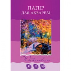 Папка для акварелі А3/10арк "Рюкзачок" /БА-7/ картон,  200 г/м2 (1/10)