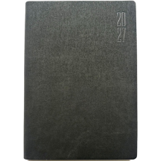 Щоденник ДАТ. 2027 А5/160арк "Bourgeois" /9950/ ШКІР. ЗАМ, крем пап., 70гр/м == (1/20)
