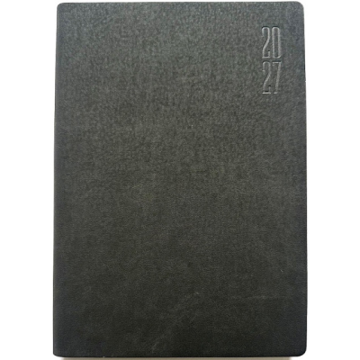 Щоденник ДАТ. 2027 А5/160арк "Bourgeois" /9950/ ШКІР. ЗАМ, крем пап., 70гр/м == (1/20)