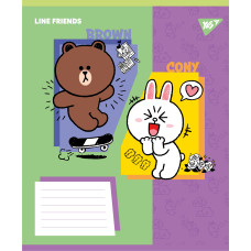 Зошит уч. "YES" 18арк.== /767642/ "Line Friends Funny" (25/400)