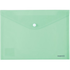 Папка-конверт на кнопці А5 "Axent" /1522-18-A/ Pastelini, м'ятна (12/360)
