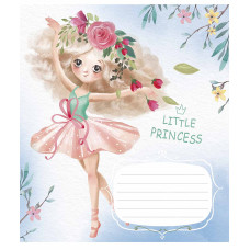 Зошит уч. "Школярик" 12арк.== /2977L/ "Little Princess" Глітер (дівчинка) (30/300)