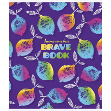 Зошит уч. "Genius" 12арк.== /3022L/ "Brave book" флуорфар + софт тач (дівчинка) (30/300)