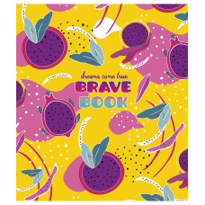 Зошит уч. "Genius" 12арк.== /3022L/ "Brave book" флуорфар + софт тач (дівчинка) (30/300)