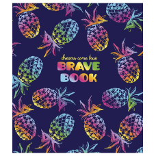 Зошит уч. "Genius" 12арк.== /3022L/ "Brave book" флуорфар + софт тач (дівчинка) (30/300)