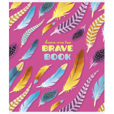 Зошит уч. "Genius" 12арк.== /3022L/ "Brave book" флуорфар + софт тач (дівчинка) (30/300)