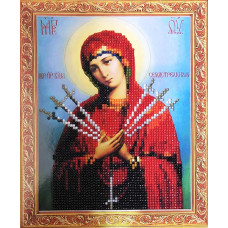 Алмазна мозаїка "Go to art" /188655/ "Семистрільна" 21*25cм на картоні 5D