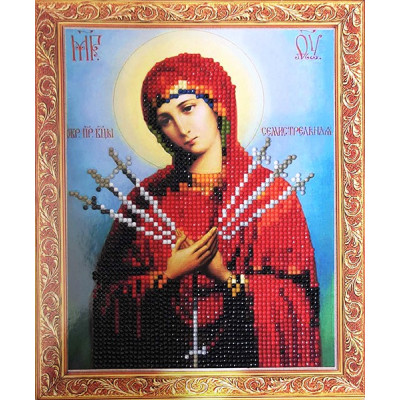 Алмазна мозаїка "Go to art" /188655/ "Семистрільна" 21*25cм на картоні 5D