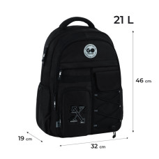 Рюкзак "GoPack" /GO26-184L-3/ Education Teens 184 чорний (1/10)
