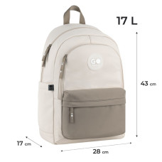 Рюкзак "GoPack" /GO26-141L-1/ Education Teens 141L бежевий, коричневий (1/10)