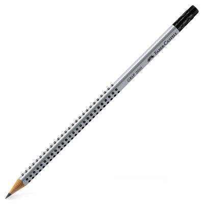 Олівець пр. "Faber-Castell" /117201/ GRIP2001 B з гум. ТРИГРАННИЙ сірий (12)