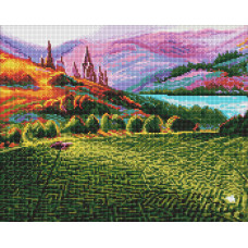 Алмазна мозаїка "Ідейка" /AMO20359/ WB "Harry Potter: Лабіринти" 40*50см