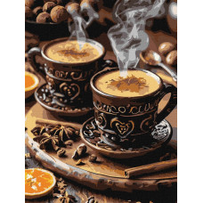 Картина за номерами "Ідейка" /KHO5770/ "Кава з корицею для двох" 30*40см