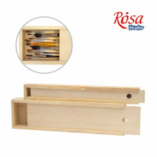 Пенал для пензликів ПК6 /38*4,9*3/ дерев'яний ROSA Studio