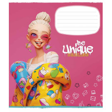 Зошит уч. "Школярик" 18арк.# /3455K/ "Be unique" виб.УФ-лак (дівчинка) (25/250)