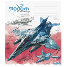 Зошит уч. "Школярик" 18арк.== /3442L/ "Modern Art, Technology" ВД-лак (хлопчик) (25/250)