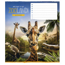 Зошит уч. "Школярик" 18арк.== /3472L/ "Zooland" ВД-лак (нейт) (25/250)