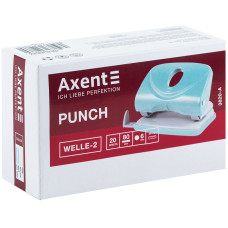 Діркопробивач 20 арк. "Axent" /3820-08-A/ Welle-2 з пласт.верх, Pastelini, жовтий (1/12/96)