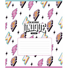 Зошит уч. "Школярик" 24арк.# /3527K/ "I'm unique" глітер (дівчинка) (25/200)
