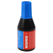 Фарба штемпельна "Kores" 28мл. К71308 синя (1/10)