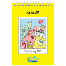 Скетчбук А6/48арк. "Kite" /SB25-196/ пласт. спіраль SpongeBob SquarePants (1/20)