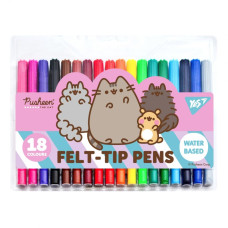 Фломастери "YES" 18 кол. /650550/ "Pusheen friends" (1/12/144)