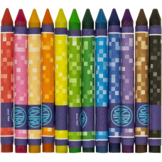 Олівці воскові "Школярик" 12 кол. /316121007-UA/ Crayons Pixel One (1/24)