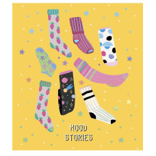 Зошит уч. "Genius" 12арк.== /2889L/ "Mood stories" голограф. тиснення (дівчинка) (30/300)
