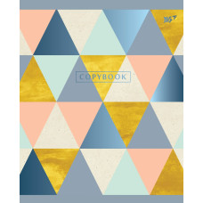 Зошит уч. "YES" 24арк.# /763251/ мат. ламінація + фольга синя + УФ-виб. Abstract (10/160)