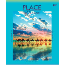 Зошит уч. "YES" 24арк.# /763256/ мат. ламінація + фольга синя + УФ-виб. Place of the best (10/160)