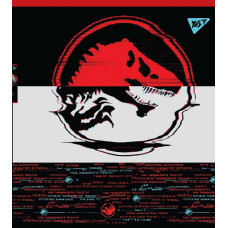 Зошит уч. "YES" 18арк.# /765317/ "Jurassic world. Science gone wrong" Ірідіум+гібрід.виб.лак (10/200)
