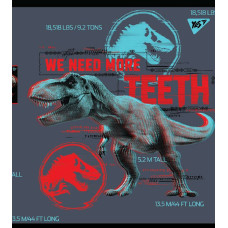 Зошит уч. "YES" 18арк.# /765317/ "Jurassic world. Science gone wrong" Ірідіум+гібрід.виб.лак (10/200)