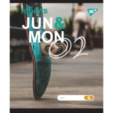 Зошит уч. "YES" 24арк.# /764300/ "JUN&MON"  ірідіум+софт.тач (10/160)