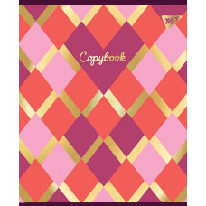Зошит уч. "YES" 24арк.# /765222/ "Be luxurious" софт-тач+фольга золото (10/160)