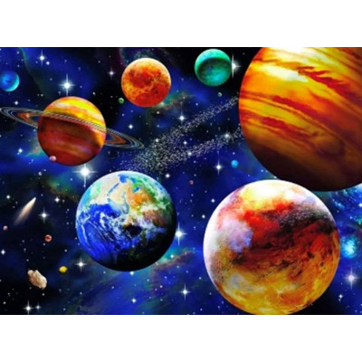Алмазна мозаїка "Go to art" /178501/ "Парад планет" 40*50 см 